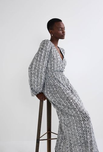 Robe longue cintrée à sequin - MONOPRIX - Modalova