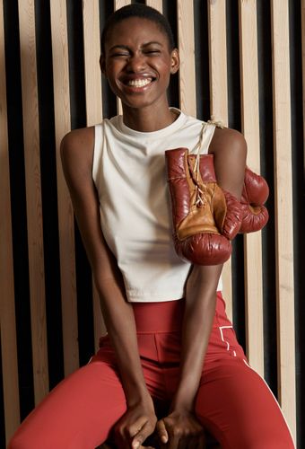 Legging de avec détails contrastés - SPORT - Modalova