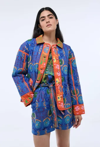 Veste matelassée imprimée en coton BIO GOTS - CAROLINE DE BENOIST X MONOPRIX - MONOPRIX CREATEURS - Modalova