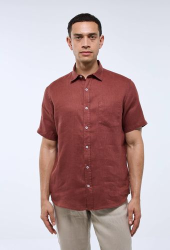 Chemise manches courtes en lin - MONOPRIX PREMIUM - Modalova