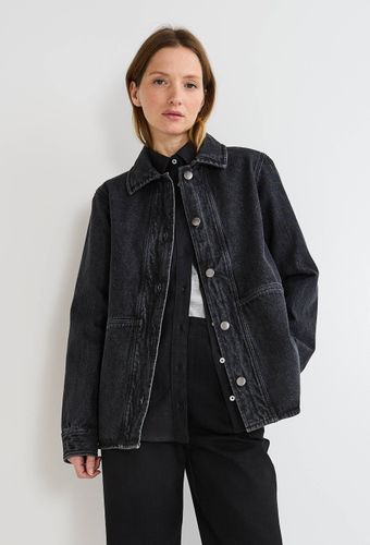 Veste courte boutonnée en denim - MONOPRIX - Modalova