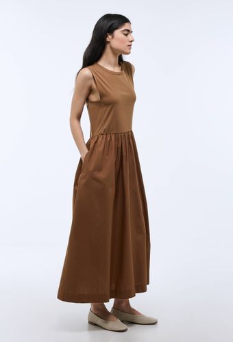 Robe longue débardeur - Col rond - Bi matière en coton BIO - MONOPRIX - Modalova