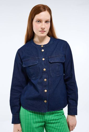 Chemise manches longues denim en coton - MONOPRIX - Modalova