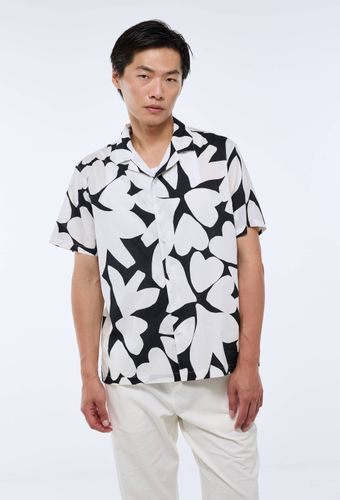 Chemise manches courtes col cuba en coton BIO GOTS - MONOPRIX - Modalova