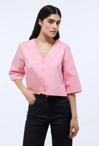 Top manches courtes uni en coton - MONOPRIX - Modalova