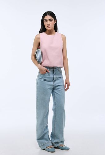 Top sans manches uni en coton - MONOPRIX - Modalova