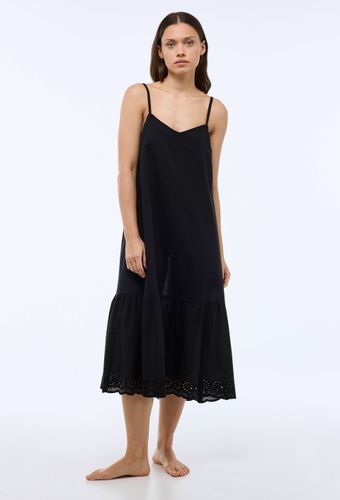 Chemise de nuit avec broderies en coton bio GOTS - MONOPRIX - Modalova