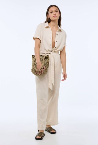 Combinaison pantalon manches courtes en coton BIO GOTS - MONOPRIX FEMME - Modalova