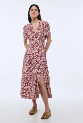 Robe midi cache-coeur imprimée - MONOPRIX - Modalova