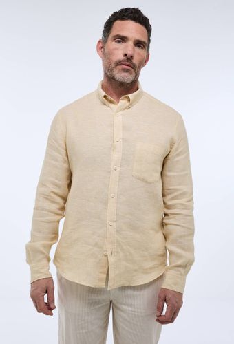 Chemise manches longues chambray en lin - MONOPRIX PREMIUM - Modalova