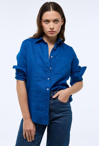 Chemise manches longues unie en lin - MONOPRIX PREMIUM - Modalova
