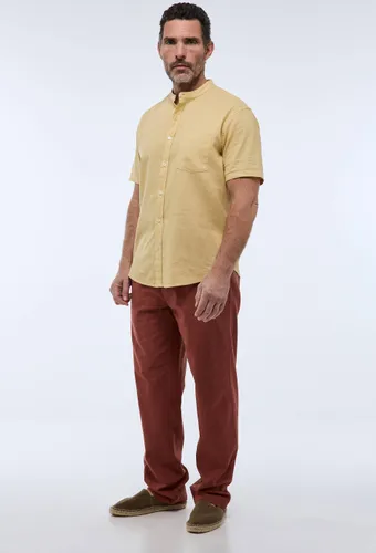 Pantalon élastiqué en mélange lin coton - MONOPRIX - Modalova