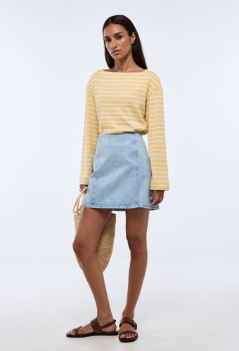 Jupe courte en denim - MONOPRIX - Modalova