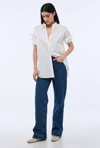 Chemise manches longues unie détails smock dos en coton BIO GOTS - MONOPRIX - Modalova