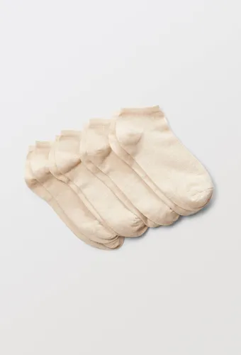Lot de 4 paires de mini-socquettes unies en coton - MONOPRIX - Modalova