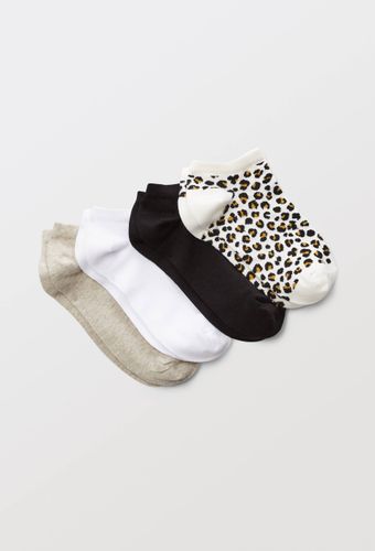Lot de 4 paires de mini-socquettes fantaisie avec un motif en coton - MONOPRIX - Modalova