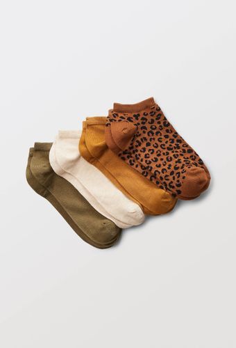 Lot de 4 paires de mini-socquettes fantaisie avec un motif en coton - MONOPRIX - Modalova