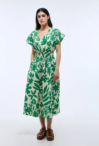 Robe midi imprimée en coton BIO GOTS - MONOPRIX - Modalova