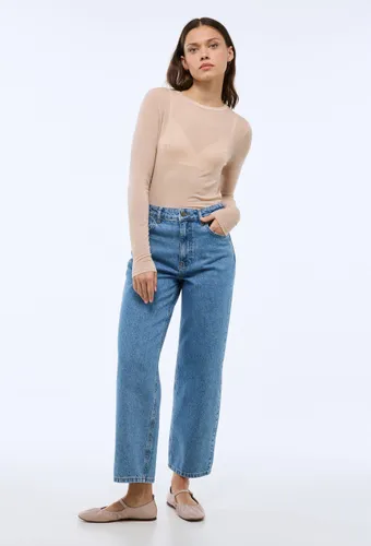 Jean large en coton - MONOPRIX - Modalova