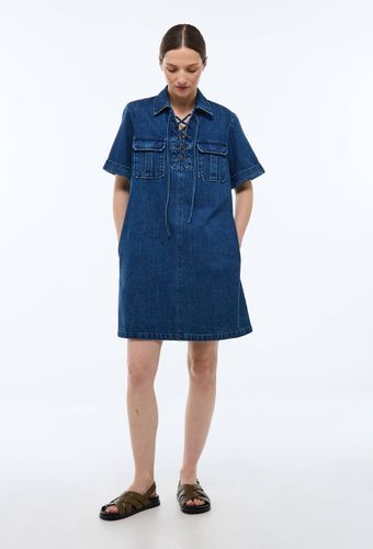 Robe courte en denim en coton BIO GOTS - MONOPRIX - Modalova