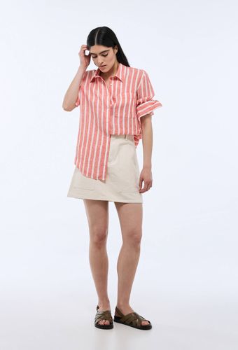 Chemise manches longues rayée en lin - MONOPRIX PREMIUM - Modalova