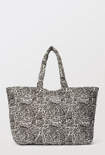 Cabas matelassé imprimé en coton BIO GOTS - MONOPRIX - Modalova