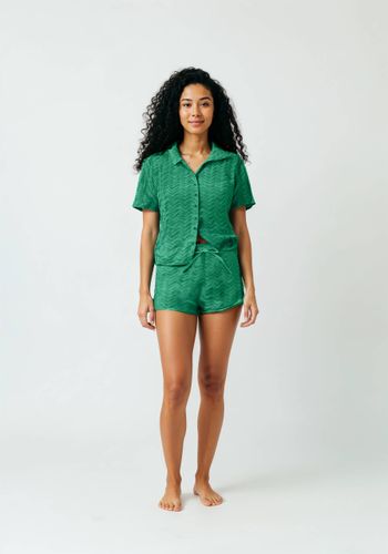 Chemise manches courtes en éponge - MONOPRIX - Modalova