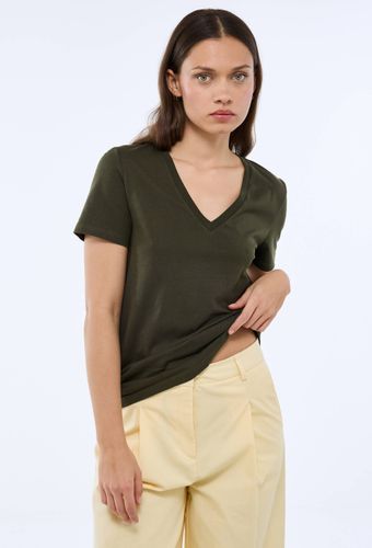 T-shirt manches courtes uni en coton BIO GOTS - MONOPRIX - Modalova