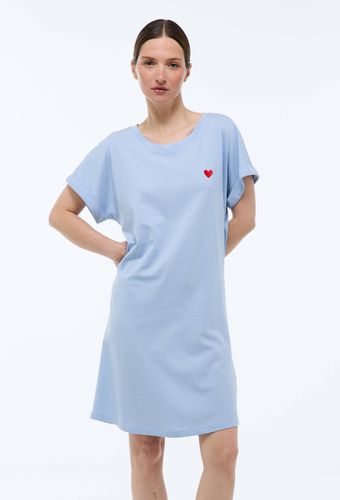 Chemise de nuit manches courtes rayée en coton BIO GOTS - MONOPRIX - Modalova