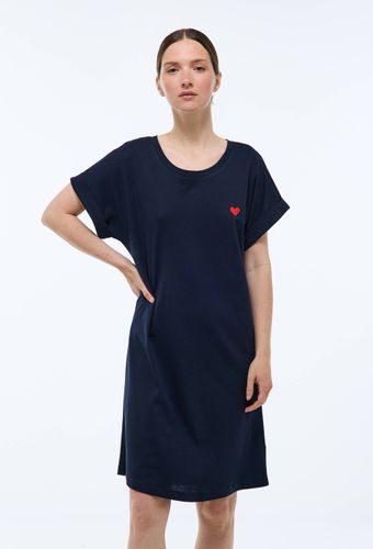 Chemise de nuit manches courtes rayée en coton BIO GOTS - MONOPRIX - Modalova