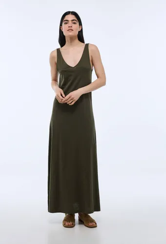 Robe longue unie en coton BIO GOTS - MONOPRIX - Modalova