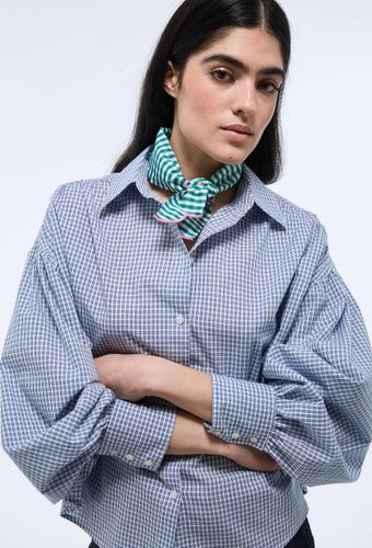 Chemise manches longues imprimée carreaux en coton - MONOPRIX - Modalova