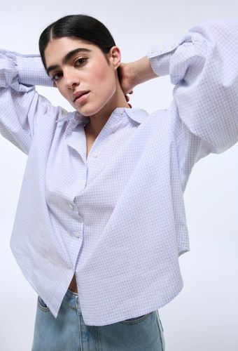 Chemise manches longues imprimée carreaux en coton - MONOPRIX - Modalova