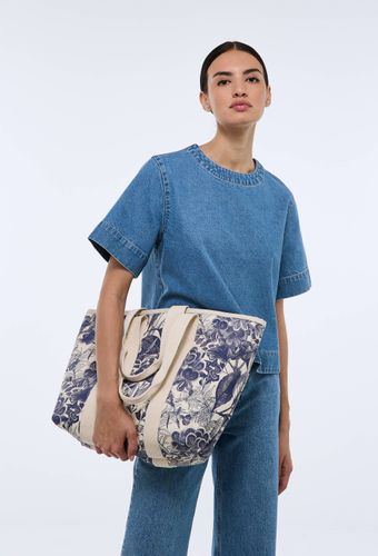 Cabas en toile imprimée BIO GOTS - MONOPRIX - Modalova