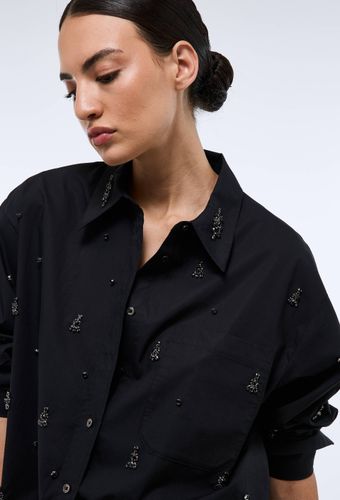 Chemise manches longues avec détails bijoux en coton BIO GOTS - MONOPRIX - Modalova