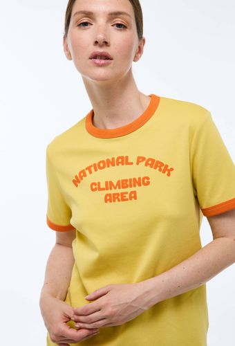 T-shirt à manches courtes avec texte placé en coton BIO GOTS - MONOPRIX - Modalova
