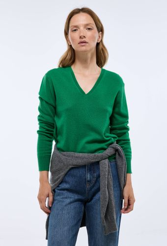 Pull col V en cachemire - MONOPRIX PREMIUM - Modalova