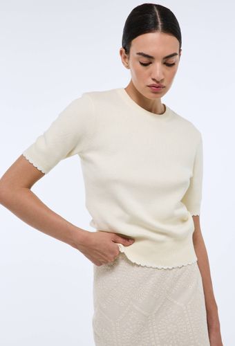 Pull manches courtes à bords constrastés en coton BIO GOTS - MONOPRIX - Modalova