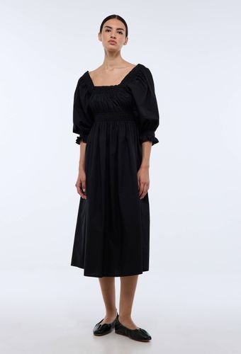 Robe manches coudes unie en coton BIO GOTS - MONOPRIX - Modalova