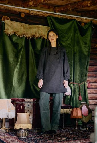 Robe courte manches longues contenant de la laine - MONOPRIX - Modalova