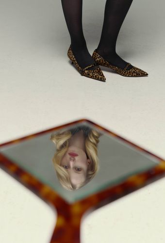 Escarpins pointu imprimé léopard en cuir poil - MONOPRIX PREMIUM - Modalova