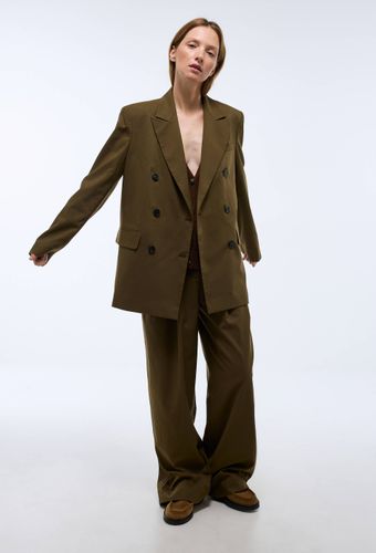 Veste blazer croisée unie - MONOPRIX - Modalova