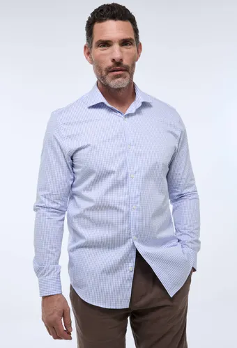 Chemise ville col italien à carreaux - MONOPRIX PREMIUM - Modalova
