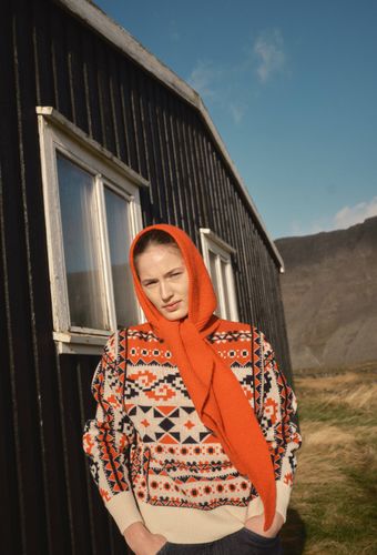 Pull jacquard manches longues - MONOPRIX - Modalova