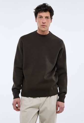 Pull col rond en mélange coton et cachemire - MONOPRIX - Modalova