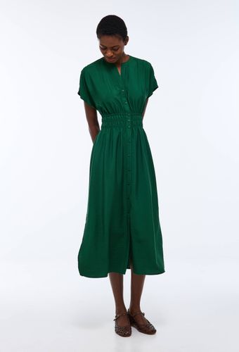 Robe midi cintrée unie - MONOPRIX - Modalova