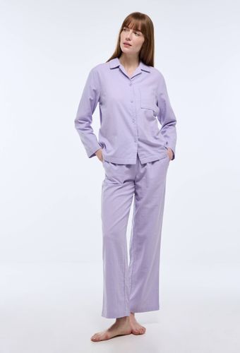 Pyjama long uni en coton - MONOPRIX - Modalova