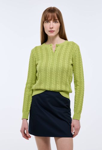 Pull boutonné en coton BIO - MONOPRIX - Modalova