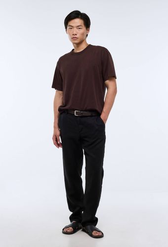 Pantalon boutonné en lin - MONOPRIX PREMIUM - Modalova