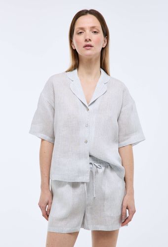 Pyjashort rayé en lin - MONOPRIX PREMIUM - Modalova